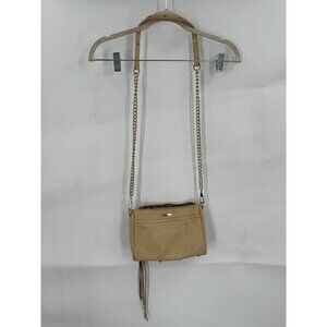 Rebecca Minkoff Crossbody Chain Strap Tan MAC Purse Shoulder Bag Leather